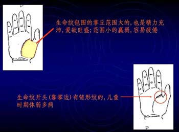 男女通用的简易手相算命图解