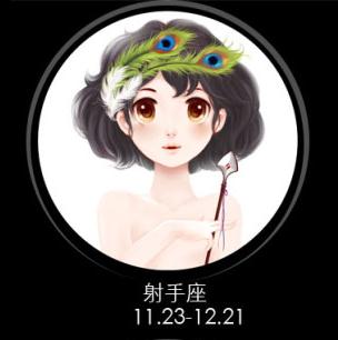 射手座日期：11月22日--12月21日