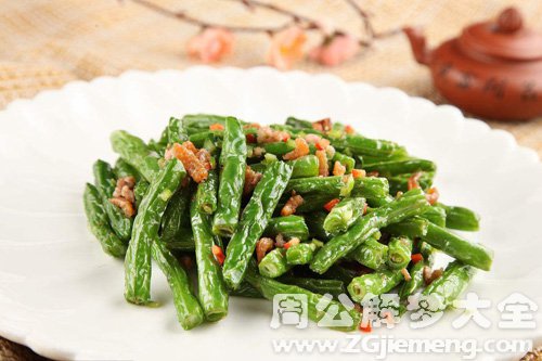 梦见四季豆炒菜