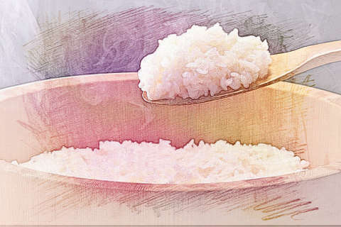 蒸煮大米